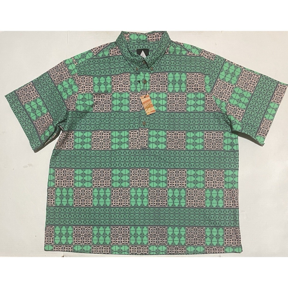NWT Sig Zane SIGON Smith Chalkboard Size 3XL Geometric Tribal‎ Pullover Green